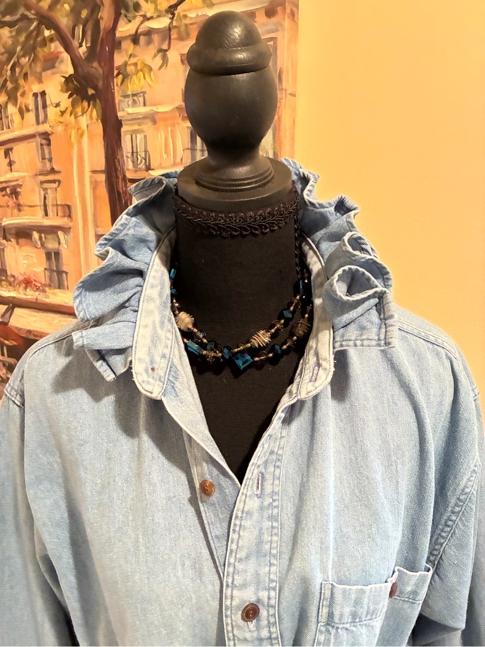 Light Blue Denim Button-Up Ralph Lauren - Picture 2 of 8